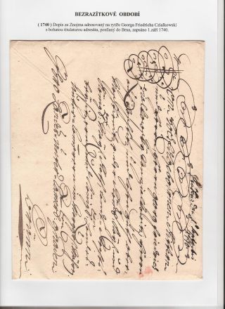 DIE GESCHICHTE DER POST IN SÜDWESTMÄHREN 1664-1918 – Blatt 5