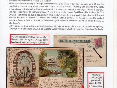 SVĚTOVÁ KOLUMBOVSKÁ VÝSTAVA CHICAGO 1893 A JEJÍ PŘÍNOS PRO FILATELII