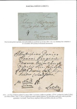POŠTOVÁ HISTÓRIA OKRESU LEVICE – list 6