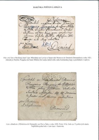 POŠTOVÁ HISTÓRIA OKRESU LEVICE – list 8