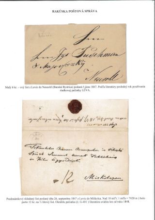 POŠTOVÁ HISTÓRIA OKRESU LEVICE – list 13
