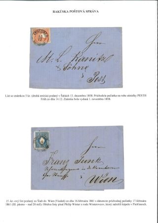 POSTGESCHICHTE DES BEZIRKS LEVICE – Blatt 24