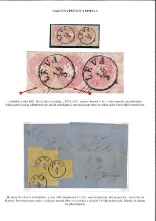 POSTGESCHICHTE DES BEZIRKS LEVICE – Blatt 31