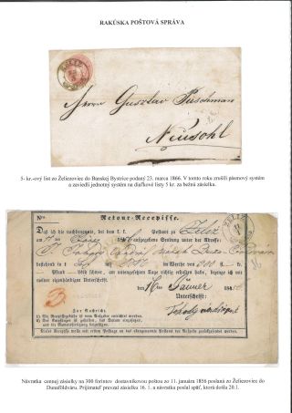 POSTGESCHICHTE DES BEZIRKS LEVICE – Blatt 35