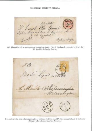 POSTGESCHICHTE DES BEZIRKS LEVICE – Blatt 40
