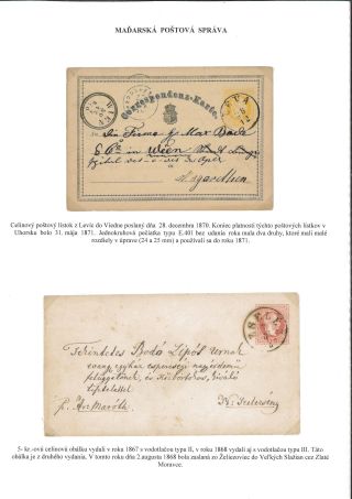 POSTGESCHICHTE DES BEZIRKS LEVICE – Blatt 41