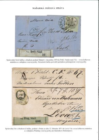 POSTGESCHICHTE DES BEZIRKS LEVICE – Blatt 42