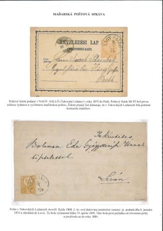 POSTGESCHICHTE DES BEZIRKS LEVICE – Blatt 47