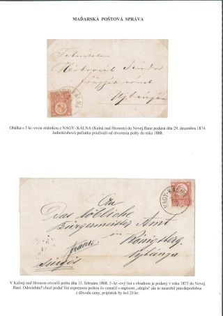 POSTGESCHICHTE DES BEZIRKS LEVICE – Blatt 48