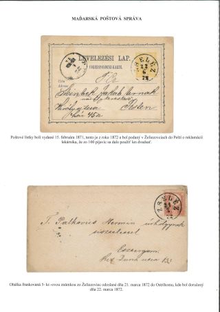 POSTGESCHICHTE DES BEZIRKS LEVICE – Blatt 49
