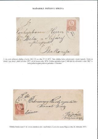 POSTGESCHICHTE DES BEZIRKS LEVICE – Blatt 50