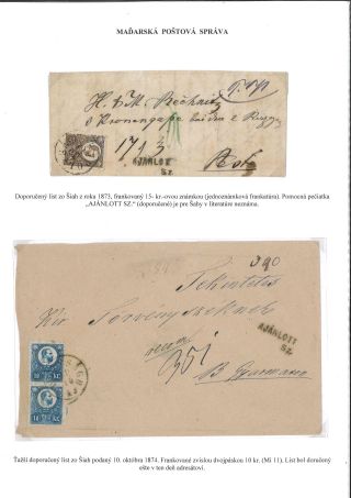 POSTGESCHICHTE DES BEZIRKS LEVICE – Blatt 51