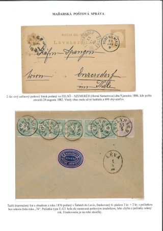 POSTGESCHICHTE DES BEZIRKS LEVICE – Blatt 55