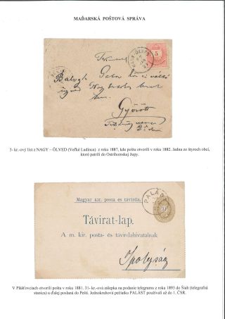 POSTGESCHICHTE DES BEZIRKS LEVICE – Blatt 56