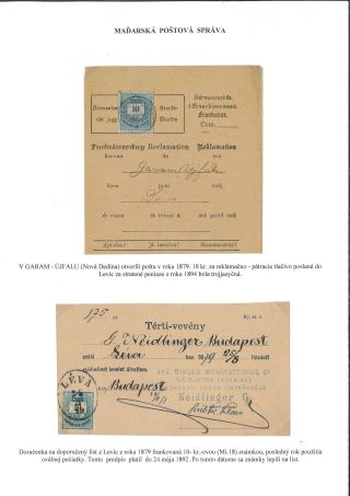 POSTGESCHICHTE DES BEZIRKS LEVICE – Blatt 58