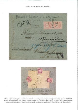 POSTGESCHICHTE DES BEZIRKS LEVICE – Blatt 63