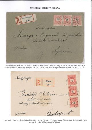 POSTGESCHICHTE DES BEZIRKS LEVICE – Blatt 65