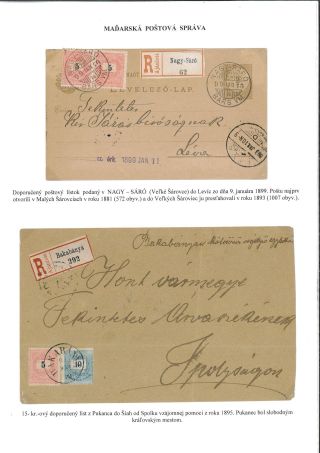 POSTGESCHICHTE DES BEZIRKS LEVICE – Blatt 68
