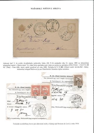 POSTGESCHICHTE DES BEZIRKS LEVICE – Blatt 70
