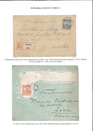 POSTGESCHICHTE DES BEZIRKS LEVICE – Blatt 71
