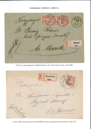 POSTGESCHICHTE DES BEZIRKS LEVICE – Blatt 75