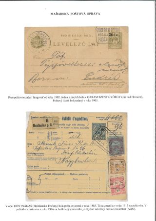 POSTGESCHICHTE DES BEZIRKS LEVICE – Blatt 77