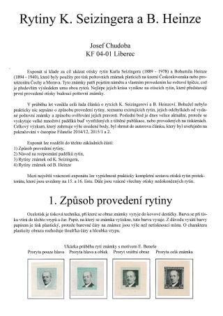RYTINY K. SEIZINGERA A B. HEINZE – list 1