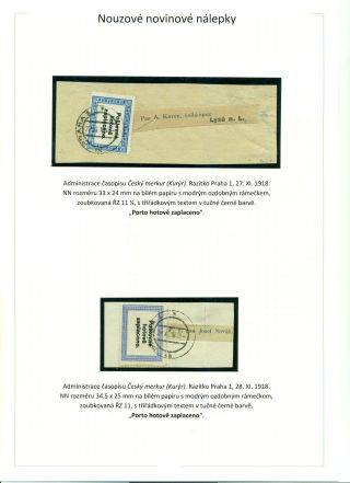 POŠTOVNÉ PLACENO V HOTOVOSTI V POPŘEVRATOVÉ DOBĚ LET 1918-1919 – list 16