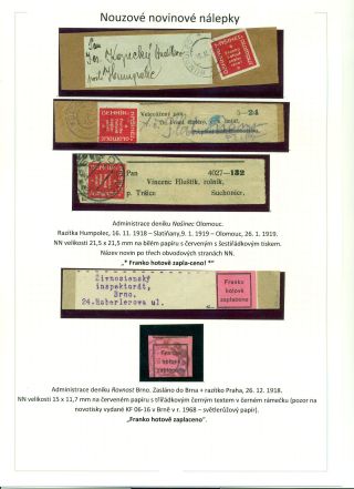 POŠTOVNÉ PLACENO V HOTOVOSTI V POPŘEVRATOVÉ DOBĚ LET 1918-1919 – list 17