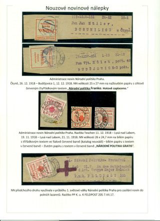 POŠTOVNÉ PLACENO V HOTOVOSTI V POPŘEVRATOVÉ DOBĚ LET 1918-1919 – list 18