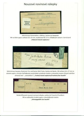 POŠTOVNÉ PLACENO V HOTOVOSTI V POPŘEVRATOVÉ DOBĚ LET 1918-1919 – list 21