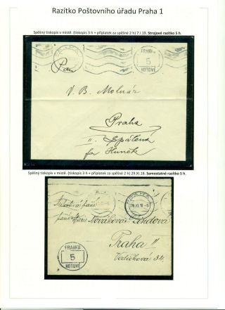 POŠTOVNÉ PLACENO V HOTOVOSTI V POPŘEVRATOVÉ DOBĚ LET 1918-1919 – list 23