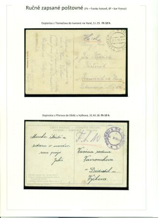 POŠTOVNÉ PLACENO V HOTOVOSTI V POPŘEVRATOVÉ DOBĚ LET 1918-1919 – list 28