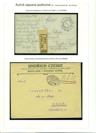 POŠTOVNÉ PLACENO V HOTOVOSTI V POPŘEVRATOVÉ DOBĚ LET 1918-1919 – list 29