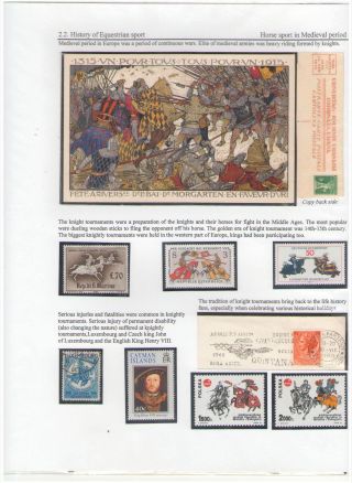 THE KING OF SPORT - EQUESTRIAN SPORT – sheet 41