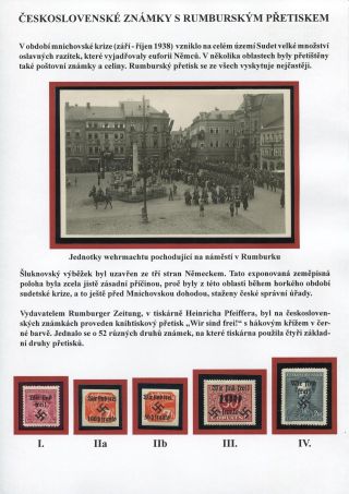TSCHECHOSLOWAKISCHE BRIEFMARKEN MIT RUMBURG-AUFDRUCK – Blatt 2
