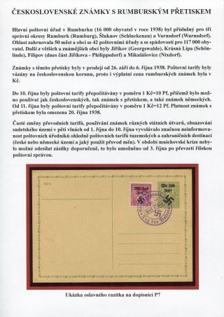 TSCHECHOSLOWAKISCHE BRIEFMARKEN MIT RUMBURG-AUFDRUCK – Blatt 3