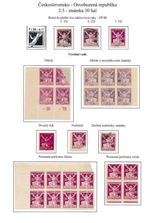 CZECHOSLOVAKIA - LIBERATED REPUBLIC – sheet 11