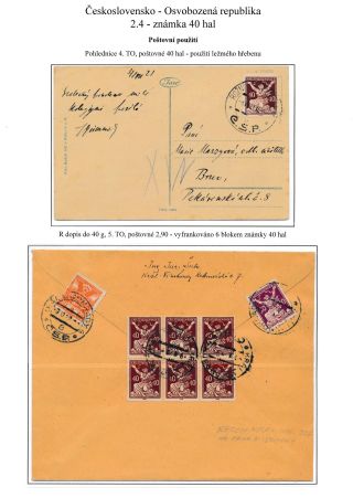 ČESKOSLOVENSKO - OSVOBOZENÁ REPUBLIKA – list 20