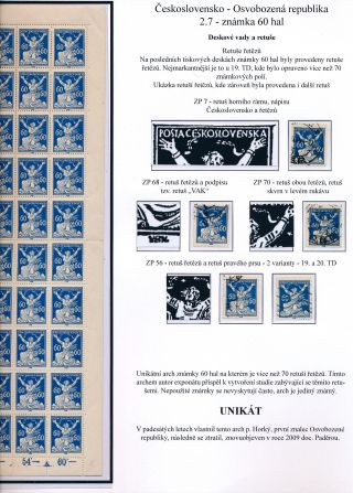 ČESKOSLOVENSKO - OSVOBOZENÁ REPUBLIKA – list 42