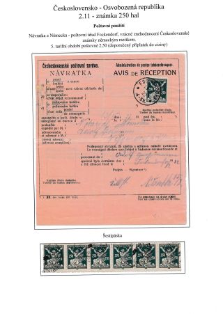 ČESKOSLOVENSKO - OSVOBOZENÁ REPUBLIKA – list 59
