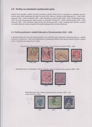 PERFINY Z ÚZEMÍ ČESKOSLOVENSKA 1881-1949 – list 17