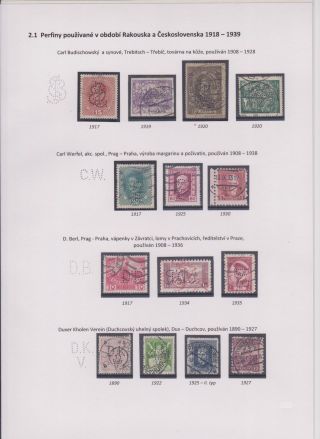 PERFINY Z ÚZEMÍ ČESKOSLOVENSKA 1881-1949 – list 19