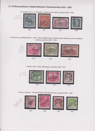 PERFINY Z ÚZEMÍ ČESKOSLOVENSKA 1881-1949 – list 22