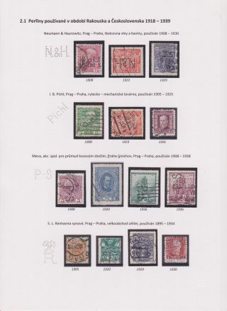 PERFINY Z ÚZEMÍ ČESKOSLOVENSKA 1881-1949 – list 25