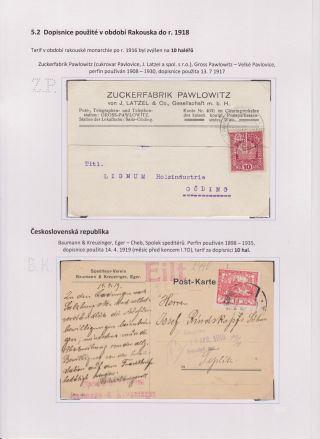 PERFINY Z ÚZEMÍ ČESKOSLOVENSKA 1881-1949 – list 57