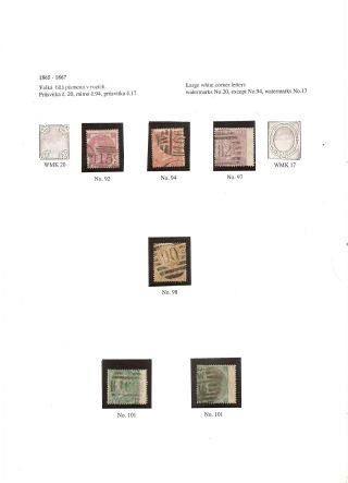 GREAT BRITAIN 1814-1901 – sheet 56