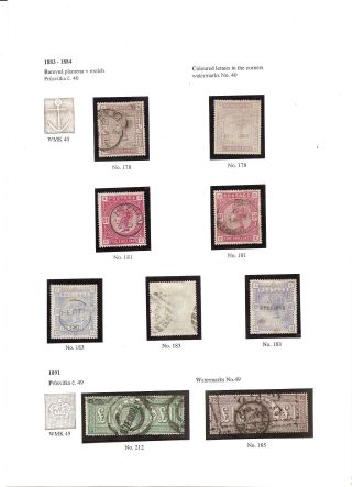 GREAT BRITAIN 1814-1901 – sheet 62