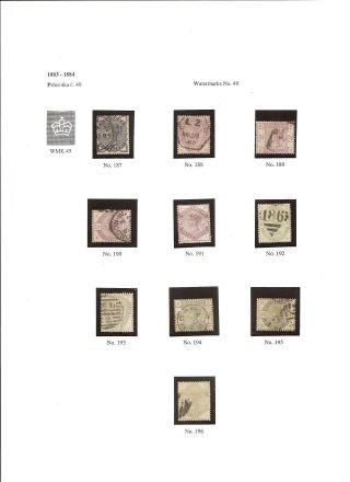 GREAT BRITAIN 1814-1901 – sheet 63