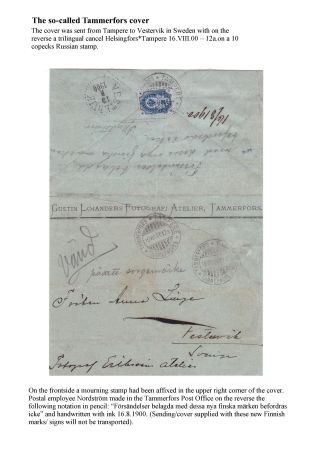 FINSKÁ SMUTEČNÍ ZNÁMKA – list 16